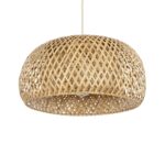 GLOBOSTAR® SAN TROPEZ 01626 Boho Κρεμαστό Φωτιστικό Οροφής με Ντουί 1 x E27 AC 220-240V IP20 - Μπεζ - Μ38 x Π38 x Υ22cm