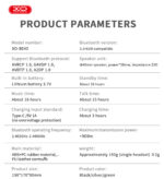 XO BE45 Beiguo Φορητά Ακουστικά Bluetooth Μαύρα - Image 3