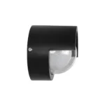 kelvo® NEXA KLV-101-0252 Φωτιστικό Τοίχου / Απλίκα LED 6W 600lm 180° AC 220-240V Αδιάβροχο IP65 Θερμό Λευκό 2700K - Sanan SMD Chip & TÜV SÜD Driver - Μαύρο Ματ - Μ11 x Π9 x Υ11cm - 5 Χρόνια Εγγύηση - Image 5