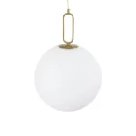 kelvo® BELLISSIMO KLV-101-0378 Κρεμαστό Φωτιστικό Οροφής για Λάμπα με Ντουί E27 AC 220-240V IP20 - Χρυσό Βούρτσας Πλατίνα & Λευκό - Μ40 x Π40 x Υ62cm - Image 6