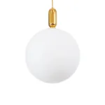 kelvo® ESTETICO KLV-101-0384 Κρεμαστό Φωτιστικό Οροφής για Λάμπα με Ντουί E27 AC 220-240V IP20 - Χρυσό Βούρτσας Πλατίνα & Λευκό - Μ40 x Π40 x Υ58cm - Image 5