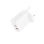 XO L163 PD30W QC Φορτιστής UK Γρήγορης Φόρτισης 18W USB-A & Type-C - Image 3