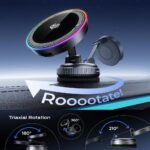 XO CX046 Ασύρματος Φορτιστής 25W με Βεντούζα και RGB Φωτισμό - Image 8