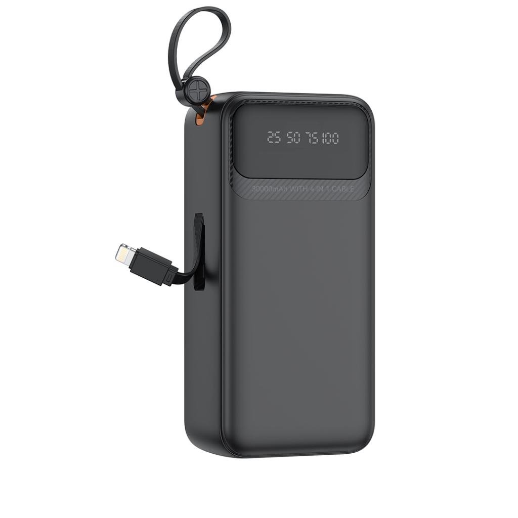 l_78__1_3 XO PR280 Powerbank με Καλώδια USB-A Type-C Micro & Lightning 30.000 mAh - Image 1