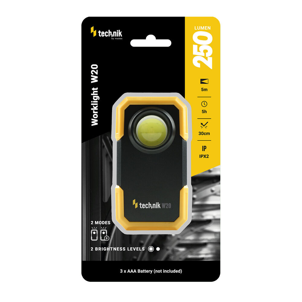 media-1698244579459 Technik Φακός W20 (3xAAA δεν περιλαμβάνονται) COB (250 lumen) - Image 1