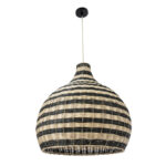 GLOBOSTAR® JAMAICA 01955 Boho Κρεμαστό Φωτιστικό Οροφής με Ντουί 1 x E27 AC 220-240V IP20 - Μπεζ & Λαδί - Μ60 x Π60 x Υ60cm - Image 4