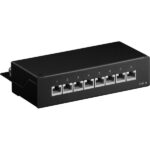 Goobay CAT 6 Patch Panel 8 Θυρών Mini/Desktop 96105 Μαύρο