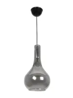 GLOBOSTAR® ΤΟΝΕ 206-0044 Μοντέρνο Κρεμαστό Φωτιστικό Οροφής με Ντουί 1 x E27 AC 220-240V IP20 - Διάφανο  - Μ20 x Π20 x Υ36cm - Image 4