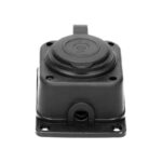 Redpoint 13164 ΠΟΛΥΠΡΙΖΟ ΣΤΕΓΑΝΟ ΧΩΡΙΣ ΚΑΛΩΔΙΟ 1 ΘΕΣΗΣ IP44 ΜΑΥΡΟ ORNO - Image 2