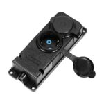 Redpoint 13165 ΠΟΛΥΠΡΙΖΟ ΣΤΕΓΑΝΟ ΧΩΡΙΣ ΚΑΛΩΔΙΟ 2 ΘΕΣΕΩΝ IP44 ΜΑΥΡΟ ORNO - Image 5