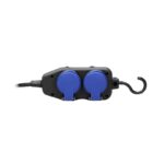Redpoint 13160 ΠΟΛΥΠΡΙΖΟ ΣΥΝΕΡΓΕΙΟΥ ΣΤΕΓΑΝΟ 4 ΘΕΣΕΩΝ ΜΕ ΓΑΝΤΖΟ + 10 ΜΕΤ ΚΑΛΩΔΙΟ H05RR-F 3G1.5 ΜΑΥΡΟ IP44 ORNO - Image 3