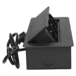 Redpoint 9033 ΜΑΥΡΟ ΠΟΛΥΠΡΙΖΟ ΓΡΑΦΕΙΟΥ ΧΩΝΕΥΤΟ ΜΕ ΚΑΠΑΚΙ 3 ΣΟΥΚΟ + ΚΑΛΩΔΙΟ 1,5m ΜΕ ΦΙΣ ORNO - Image 4