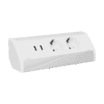 Redpoint 9039W-G ΛΕΥΚΟ/ΑΣΗΜΙ ΠΟΛΥΠΡΙΖΟ ΓΩΝΙΑΚΟ ΜΕ 2 ΣΟΥΚΟ + 2USB (A+C)+ 0,6m ΚΑΛΩΔΙΟ ORNO - Image 5