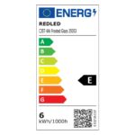 Redpoint ΚΕΡΙ ΤΣΟΥΝΙ LED FILAMENT Ε14 6W WARM ΜΑΤ 2.0(κατασκευή Κίνα) - Image 2