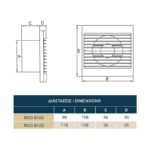Redpoint 007-4203 RICO WC ΕΞΑΕΡΙΣΤΗΡΑΣ ΛΟΥΤΡΟΥ ΜΕ TIMER Φ100 15W ΛΕΥΚΟΣ DOSPEL - Image 2