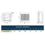 Redpoint 007-0313 POLO 6 OK ΕΞΑΕΡΙΣΤΗΡΑΣ ΠΑΡΑΘΥΡΟΥ ΜΕ ΡΟΥΛΕΜΑΝ Φ150 25W ΛΕΥΚΟΣ DOSPEL - Image 2