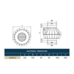 Redpoint 007-0047 EURO-0 ΕΞΑΕΡΙΣΤΗΡΑΣ ΑΕΡΑΓΩΓΟΥ ΦΥΓΟΚΕΝΤΡΙΚΟΣ ΜΕ ΡΟΥΛΕΜΑΝ Φ150/160 66W ΛΕΥΚΟΣ DOSPEL - Image 2