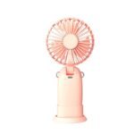 Redpoint "CINDY" ΜΙΝΙ ΑΝΕΜΙΣΤΗΡΑΣ ΧΕΙΡΟΣ 5W ΕΠΑΝΑΦΟΡΤΙΖΟΜΕΝΟΣ TYPE-C ΡΟΖ (Κατασκευή Κίνα) - Image 3