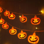 Διακοσμητική γιρλάντα LED Modee για το Halloween με φαναράκια-κολοκύθες (165cm / απόσταση 15cm) – Θερμό λευκό φως - Image 3