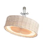 Redpoint "BAMBI" ΑΝΕΜΙΣΤΗΡΑΣ ΓΙΑ ΝΤΟΥΙ E27 "BAMBOO" 6" (ΠΛΑΙΣΙΟ Φ26) 30W+REMOTE+LED 3 CCT DIMMABLE - Image 3