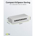 Goobay CAT 6 Patch Panel 8 Θυρών STP Mini/Desktop 93047 Γκρι - Image 6