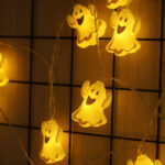 Διακοσμητική Γιρλάντα LED Modee Halloween με Φαντάσματα (165cm/15cm) – Θερμό Λευκό