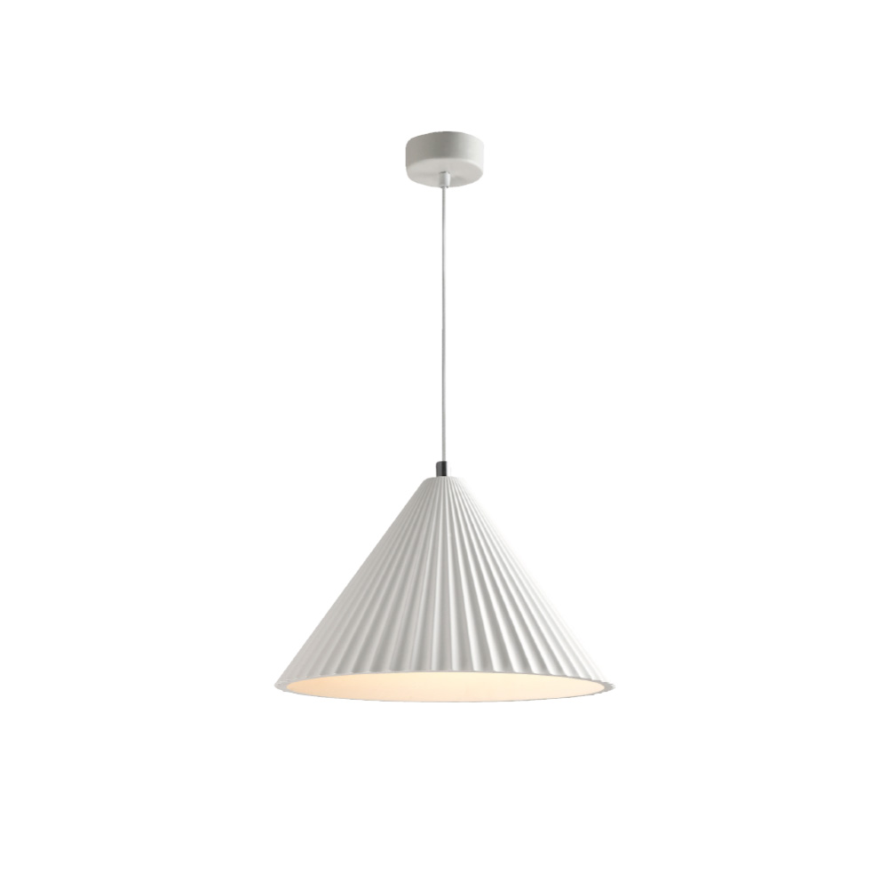 4065 Inlight Κρεμαστό φωτιστικό λευκό από γύψο 1XE27 D:30cm (4065-White) - Image 1