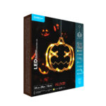 Διακοσμητικό Παραθύρου Modee Halloween LED Κολοκύθα (Υ21x20mm)