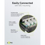 Goobay CAT 6 Patch Panel 8 Θυρών Mini/Desktop 96105 Μαύρο - Image 4