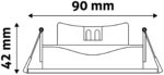 Avide LED Χωνευτό Σπότ 38° Τετράγωνο 7W Λευκό 4000K - Image 4