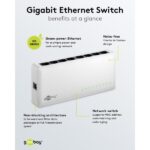 Goobay Gigabit Ethernet Switch 8 Θυρών 64564 Λευκό - Image 8