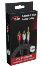 ATC HQ 3.5mm M/ 2 X RCA Cable 1.5m - Image 4