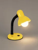 GLOBOSTAR® STUDENT GLB-102-0013 Μοντέρνο Επιτραπέζιο Φωτιστικό Πορτατίφ με Ντουί 1 x E27 AC 220-240V IP20 - Κίτρινο & Μαύρο - Μ14 x Π14 x Υ32cm - Image 3