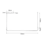 kelvo® LINARIA KLV-101-0257 Κρεμαστό Φωτιστικό Οροφής LED 36W 3600lm 180° AC 220-240V IP20 Ρυθμιζόμενο Λευκό CCT με Χειριστήριο από 2700K έως 6000K Dimmable - Lumileds SMD Chip - Χρυσό Πλατίνα - Μ120 x Π2 x Υ10cm - 3 Χρόνια Εγγύηση - Image 5