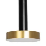 kelvo® ZANE KLV-101-0349 Κρεμαστό Φωτιστικό Οροφής LED 18W 1800lm 120° AC 220-240V IP20 Ρυθμιζόμενο Λευκό CCT με Χειριστήριο από 2700K έως 6000K Dimmable - Lumileds SMD Chip - Σατινέ Χρυσό Βούρτσας & Μαύρο Ματ - Μ15 x Π15 x Υ20cm - 3 Χρόνια Εγγύηση - Image 4