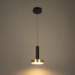 kelvo® ZANE KLV-101-0349 Κρεμαστό Φωτιστικό Οροφής LED 18W 1800lm 120° AC 220-240V IP20 Ρυθμιζόμενο Λευκό CCT με Χειριστήριο από 2700K έως 6000K Dimmable - Lumileds SMD Chip - Σατινέ Χρυσό Βούρτσας & Μαύρο Ματ - Μ15 x Π15 x Υ20cm - 3 Χρόνια Εγγύηση - Image 6