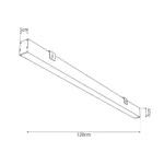 kelvo® ORION KLV-101-0364-V3 Γραμμικό Φωτιστικό Τοίχου / Απλίκα LED 72W 7200lm 120° AC 220-240V IP20 Ρυθμιζόμενο Λευκό CCT με Χειριστήριο από 2700K έως 6000K Dimmable - Lumileds SMD Chip - Σατινέ Χρυσό Βούρτσας - Μ120 x Π5 x Υ7cm - 3 Χρόνια Εγγύηση - Image 5