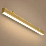 kelvo® ORION KLV-101-0364-V3 Γραμμικό Φωτιστικό Τοίχου / Απλίκα LED 72W 7200lm 120° AC 220-240V IP20 Ρυθμιζόμενο Λευκό CCT με Χειριστήριο από 2700K έως 6000K Dimmable - Lumileds SMD Chip - Σατινέ Χρυσό Βούρτσας - Μ120 x Π5 x Υ7cm - 3 Χρόνια Εγγύηση - Image 6