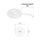 kelvo® AURAFLEX KLV-101-0508 Ταινία Neon Flex LED 14W/m 840lm/m 360° DC 24V Αδιάβροχο IP65 120 x SMD5054 Chip/m Πολύχρωμο RGB+WW Dimmable - Sanan SMD Chip - Μ1000 x Π2 x Υ2cm - Ρολό 10 Μέτρων - 6 Χρόνια Εγγύηση - Image 5