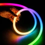 kelvo® AURAFLEX KLV-101-0509 Ψηφιακή Pixel Addressable Ταινία Neon Flex LED 14W/m 840lm/m 360° DC 24V Αδιάβροχο IP65 120 x SMD5054 Chip/m Πολύχρωμο RGB+WW Dimmable SPI/TTL Protocol IC TM1814 - Sanan SMD Chip - Μ1000 x Π2 x Υ2cm - Ρολό 10 Μέτρων - 6 Χρόνια Εγγύηση