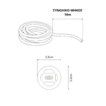 kelvo® AURAFLEX KLV-101-0512 Ψηφιακή Pixel Addressable Ταινία Neon Flex LED 14W/m 840lm/m 360° DC 24V Αδιάβροχο IP65 120 x SMD5054 Chip/m Πολύχρωμο RGB+WW Dimmable SPI/TTL Protocol IC TM1814 - Sanan SMD Chip - Μ1000 x Π3.3. x Υ3.3cm - Ρολό 10 Μέτρων - 6 Χρόνια Εγγύηση - Image 5