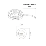 kelvo® GLOWFLEX KLV-101-0514 Ταινία Neon Flex με Πλεκτή Υφασμάτινη Επένδυση LED 14W/m 840lm/m 360° DC 24V Αδιάβροχο IP65 120 x SMD5054 Chip/m Πολύχρωμο RGB+WW Dimmable - Sanan SMD Chip - Μ1000 x Π2.2 x Υ2.2cm - Ρολό 10 Μέτρων - 6 Χρόνια Εγγύηση - Image 5