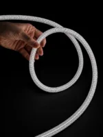 kelvo® GLOWFLEX KLV-101-0515 Ψηφιακή Pixel Addressable Ταινία Neon Flex με Πλεκτή Υφασμάτινη Επένδυση LED 14W/m 840lm/m 360° DC 24V Αδιάβροχο IP65 120 x SMD5054 Chip/m Πολύχρωμο RGB+WW Dimmable SPI/TTL Protocol IC TM1814 - Sanan SMD Chip - Μ1000 x Π2.2 x Υ2.2cm - Ρολό 10 Μέτρων - 6 Χρόνια Εγγύηση - Image 2