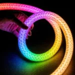 kelvo® GLOWFLEX KLV-101-0517 Ταινία Neon Flex με Πλεκτή Υφασμάτινη Επένδυση LED 14W/m 840lm/m 360° DC 24V Αδιάβροχο IP65 120 x SMD5054 Chip/m Πολύχρωμο RGB+WW Dimmable - Sanan SMD Chip - Μ1000 x Π3.5 x Υ3.5cm - Ρολό 10 Μέτρων - 6 Χρόνια Εγγύηση