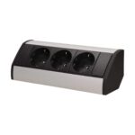 Redpoint 9001B-G ΜΑΥΡΟ/ΑΣΗΜΙ ΠΟΛΥΠΡΙΖΟ ΓΩΝΙΑΚΟ ΜΕ 3 ΣΟΥΚΟ + 0,6m ΚΑΛΩΔΙΟ ORNO - Image 3