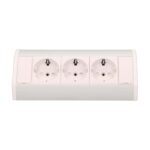 Redpoint 9001W-G ΛΕΥΚΟ/ΑΣΗΜΙ ΠΟΛΥΠΡΙΖΟ ΓΩΝΙΑΚΟ ΜΕ 3 ΣΟΥΚΟ + 0,6m ΚΑΛΩΔΙΟ ORNO - Image 4