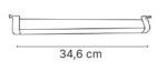 InLight Γραμμικό φωτιστικό LED 20W 3000K για μονοφασική ράγα σε μαύρη απόχρωση D:30cmX3,3cm (T02601-BL) - Image 2