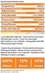 Avide LED Φωτιστικό Γραφείου RGB Mood Light Μαύρο 4W - Image 3