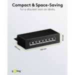 Goobay CAT 6 Patch Panel 8 Θυρών Mini/Desktop 96105 Μαύρο - Image 6