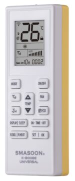 SMASOON K-8008E Universal Τηλεχειριστήριο Κλιματισμού Κίτρινο